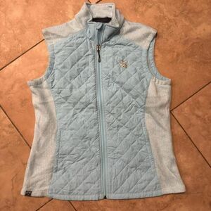 Storm Creek Blue Quilted Softshell Vest Women’s Large Lightweight Outdoor